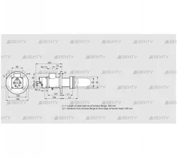 BIC 65HD-300/335-(98)F (84031044) Газовая горелка Kromschroder