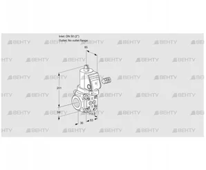 VAS350/-R/NWSR (88029883) Газовый клапан Kromschroder