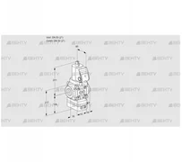 VAH3T50N/NQSRAA (88025828) Клапан с регулятором расхода Kromschroder