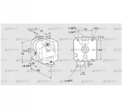 DG 150HTG-22K2 (84447933) Датчик-реле давления газа Kromschroder