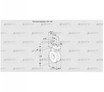 BVA100Z05F (88301533) Дроссельная заслонка Kromschroder