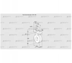 BVA100Z05F (88301533) Дроссельная заслонка Kromschroder