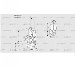 VAG3T50N/50N05GAQR/PP/BS (88104637) Газовый клапан с регулятором соотношения Kromschroder