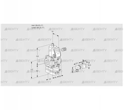 VAG125R/NWAN (88033651) Газовый клапан с регулятором соотношения Kromschroder