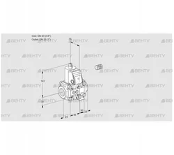 VAS1E20R/25R05NVWR/PP/PP (88102416) Газовый клапан Kromschroder