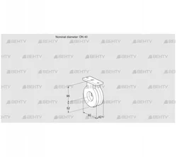 BVA40Z05 (88300099) Дроссельная заслонка Kromschroder