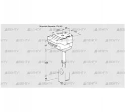 IBH40Z01A/20-30W3T (88301402) Дроссельная заслонка Kromschroder