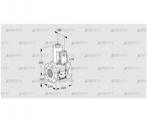 VAS8T100A05NQE/PP/PP (88202806) Газовый клапан Kromschroder