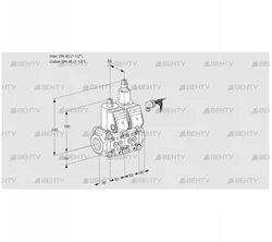 VCS3E40R/40R05NLWR3/PPPP/PPPP (88104224) Сдвоенный газовый клапан Kromschroder