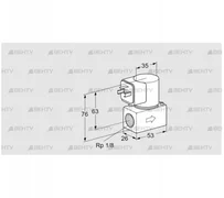 VG 6R05T6 (85230010) Запорный газовый клапан Kromschroder