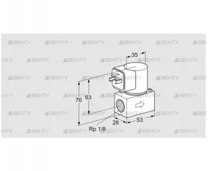 VG 6R05T6 (85230010) Запорный газовый клапан Kromschroder