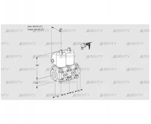 VCS3E50R/50R05NNKL/PPPP/PPPP (88102794) Сдвоенный газовый клапан Kromschroder