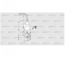 VAS120/-R/LWSL (88023928) Газовый клапан Kromschroder