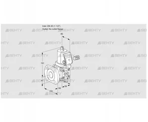 VAS240/-F/NKGR (88030613) Газовый клапан Kromschroder