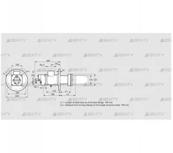 BIC 100RB-150/185-(109)FR (84033510) Газовая горелка Kromschroder