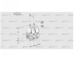 VCS3E50R/50R05FNNWR3/PPPP/PPPP (88106071) Сдвоенный газовый клапан Kromschroder