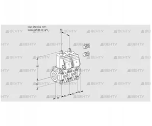 VCS3E65R/65R05NNWR3/PPPP/PPPP (88101121) Сдвоенный газовый клапан Kromschroder