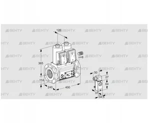 VCS9125F05NNAR3E/MMMM/P3EP (88205169) Сдвоенный газовый клапан Kromschroder