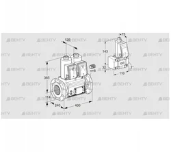 VCS9125F05NNAR3E/PPZ-/PPPP (88205174) Сдвоенный газовый клапан Kromschroder