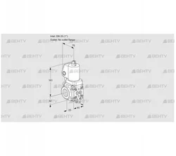 VAS1T25/-N/NWSL (88014906) Газовый клапан Kromschroder