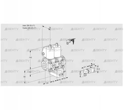 VCG1E25R/25R05NGEWL/2--3/-2PP (88107595) Клапан с регулятором соотношения Kromschroder