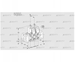 VCS3E50F/50F05NNWR3/PPPP/PPPP (88105976) Сдвоенный газовый клапан Kromschroder