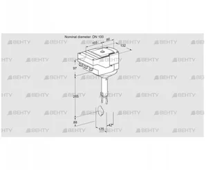 IBH100Z01A/20-15W3E (88301236) Дроссельная заслонка Kromschroder