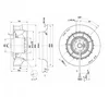 Центробежный вентилятор ebmpapst R2D250RA1018