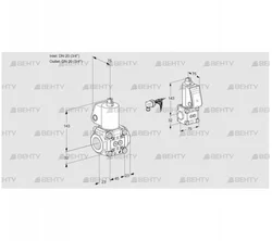 VAS1E20R/20R05NWL/BS/PP (88103383) Газовый клапан Kromschroder