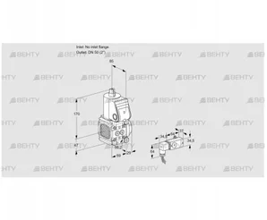 VAS2T-/50N/NQ (88010536) Газовый клапан Kromschroder