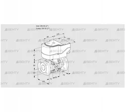 IFC350/50F05-40PPPP/20-60W3E (88303520) Регулирующий клапан с сервоприводом Kromschroder