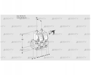 VCS3E50R/50R05NNQR/PPPP/PPPP (88103251) Сдвоенный газовый клапан Kromschroder