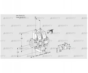 VCG3E50R/50R05NGNVWR/2-PP/PPPP (88106504) Клапан с регулятором соотношения Kromschroder