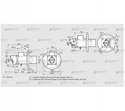 BIO 100HML-400/335-(79)E (84012149) Газовая горелка Kromschroder