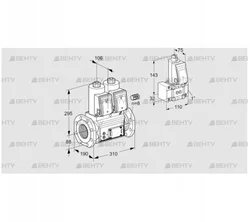 VCS780F05NNWR3E/PPZ-/PPEP (88207006) Сдвоенный газовый клапан Kromschroder