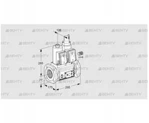 VCS665F05NLWR3E/PPPP/PPEP (88205054) Сдвоенный газовый клапан Kromschroder