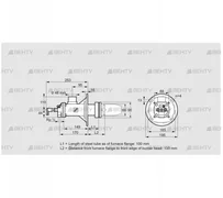 BICA 65HB-100/135-(34)D (84022020) Газовая горелка Kromschroder