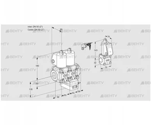 VCG3E50R/50R05NGEWL/PPZS/PPPP (88102773) Клапан с регулятором соотношения Kromschroder